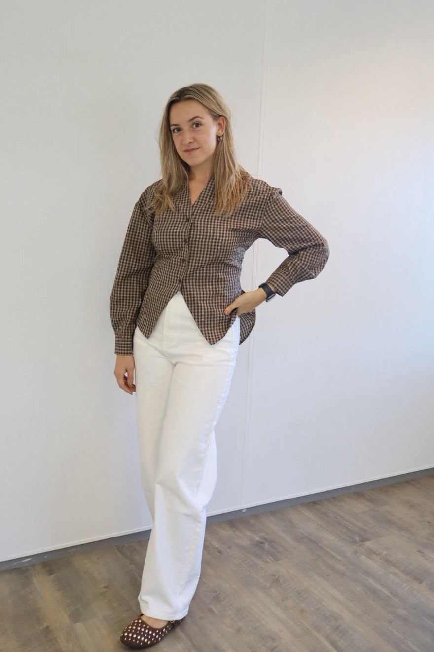 Mila blouse – Dark Brown