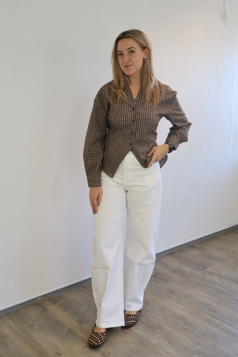Mila blouse – Dark Brown