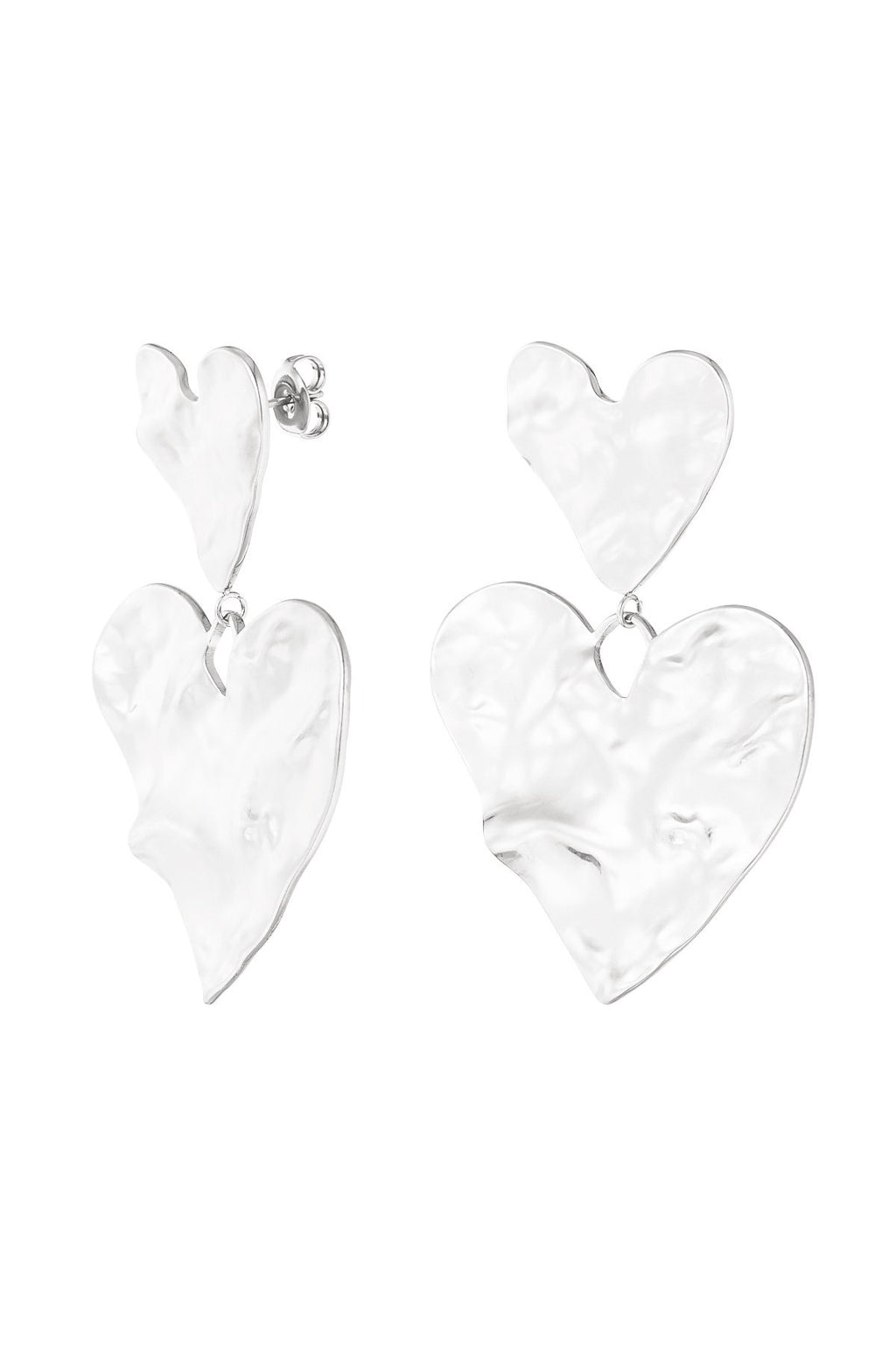 Extra Love Statement Oorbellen – Zilver