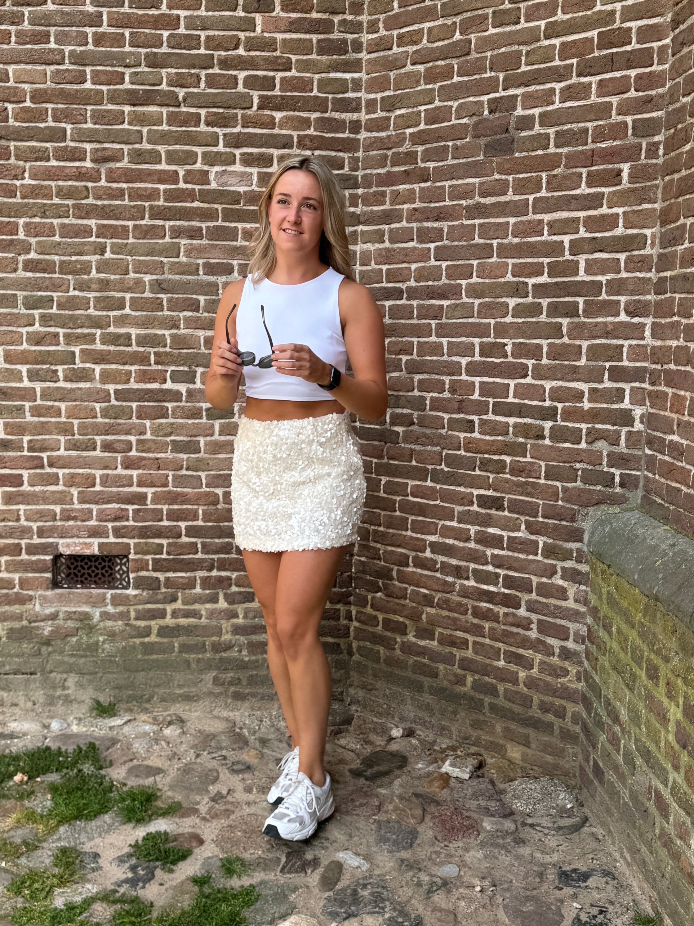Andrea pailletten skort