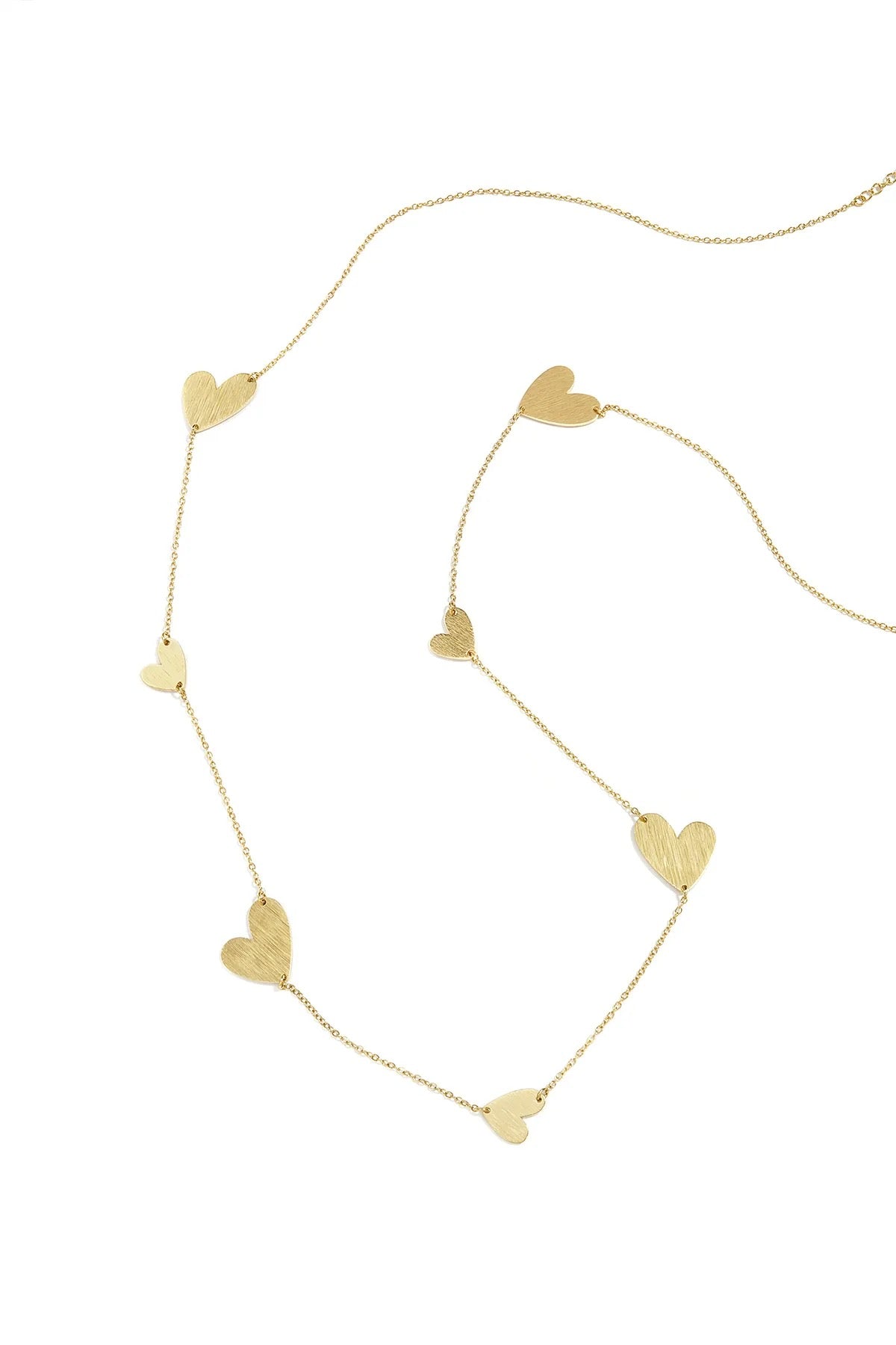 Golden Hearts Necklace – Goud