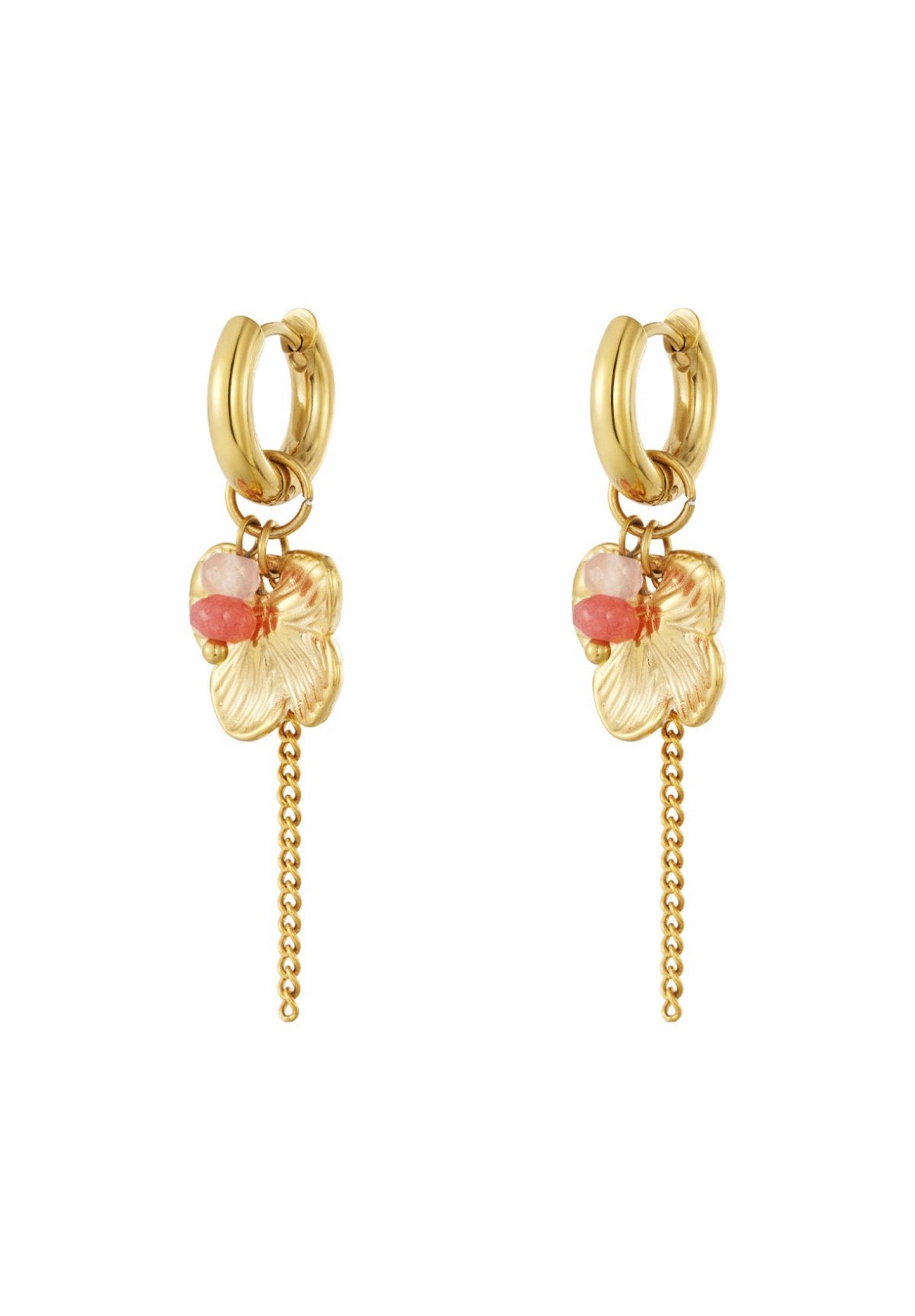 Golden Bloom Oorbellen – Goud