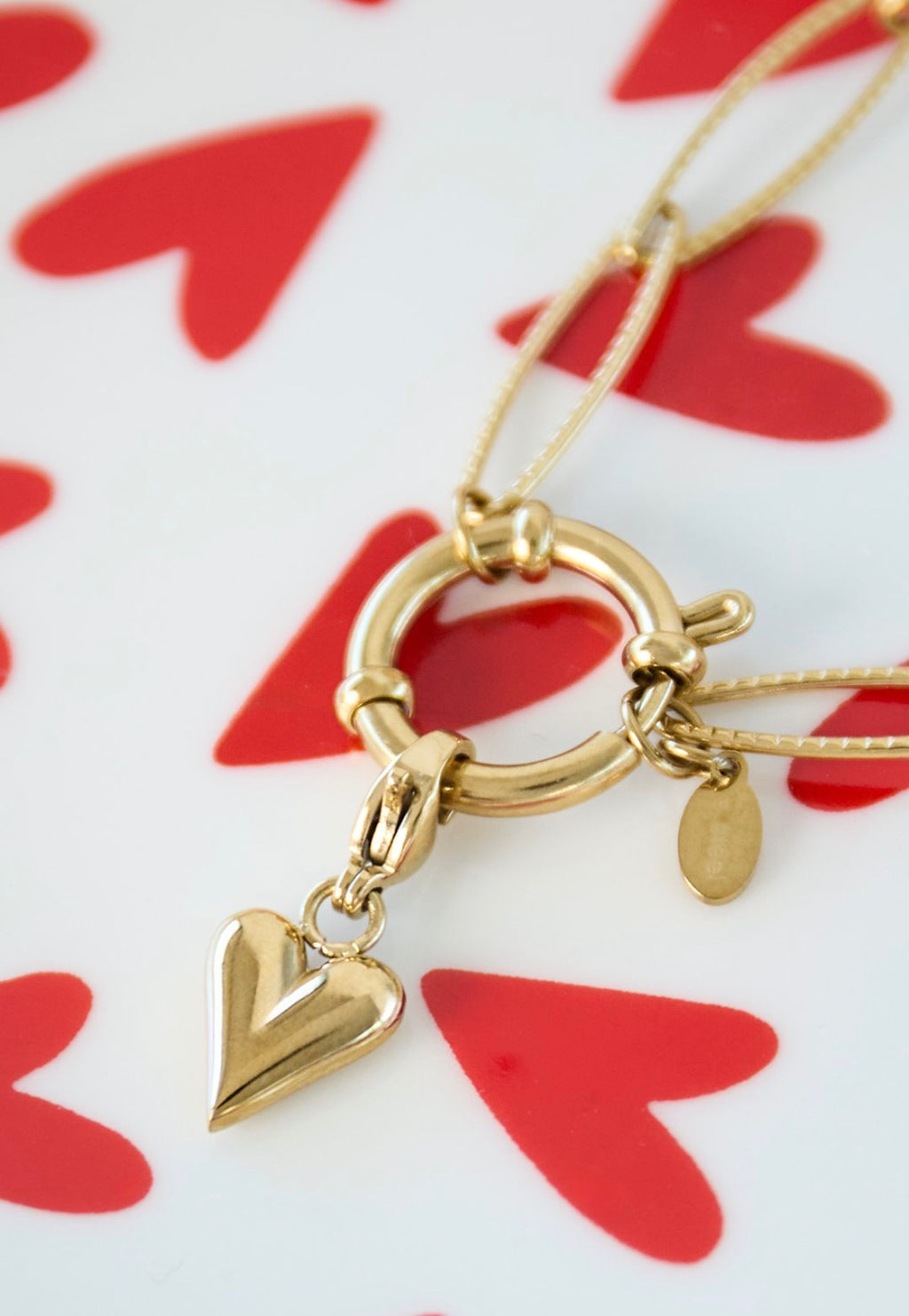 Golden Heart Charm – Goud
