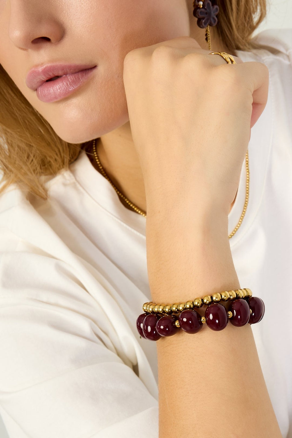 Blush Bead Bracelet